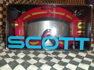 Vintage 90s SCOTT 89.Cranberry  Goggles/mask Guard Motocross  Ama Oakley  • $259