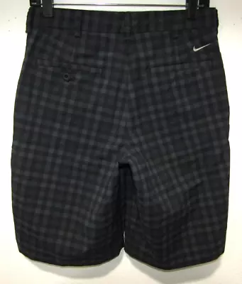 Nike Golf Dri-fit Black And Silver Golf Shorts Mens Size 28 • $7.99