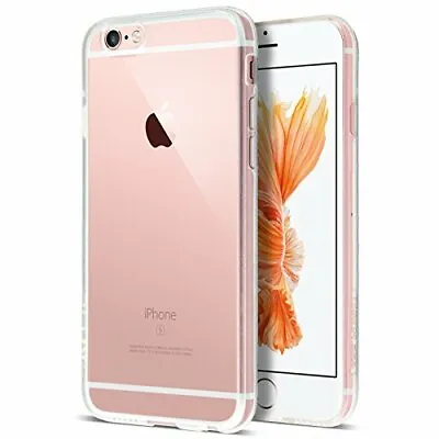 Iphone 6s Case Transparent Clear Soft TPU Gel Cover And Screen Protector For Ip • £7.04