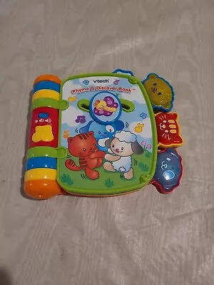 Vtech Rhyme & Discover Book Electronic Baby Toy Toddlers Interactive Storybook • $11
