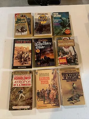 ADULT WESTERN Books: Mixed Authors VINTAGE !!!!  Lot Of 9 Paperback Books !!! • $8.99