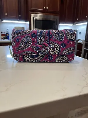 Vera Bradley BOYSENBERRY Knot Just A Clutch Handbag Small Side Purse NWT • $29