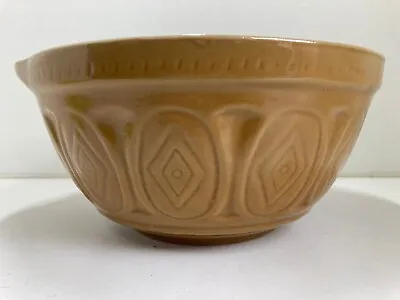 Traditional Stoneware Mixing Bowl 10  Wide Vintage • £19.99