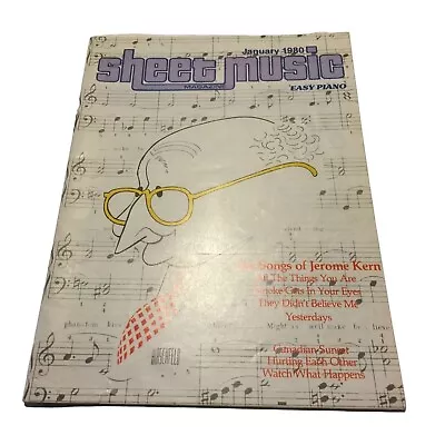 Vintage Jan. 1980 Sheet Music Magazine (Easy Piano) • $17