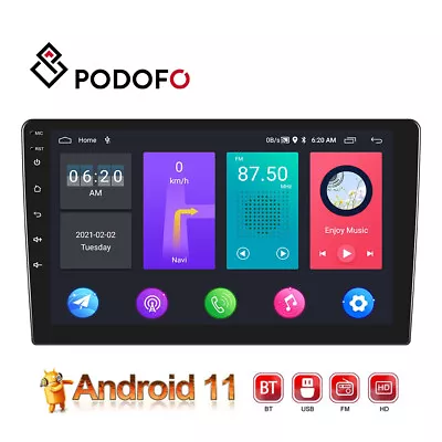 ANDROID 13 Double 2 DIN Car Stereo Radio GPS WiFi RDS MP5 Player Bluetooth 10.1  • £49.99