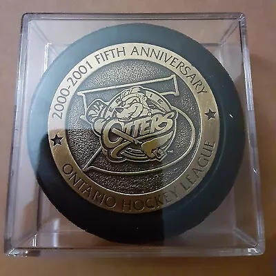 Rare Collectible Metal Insert Puck * 2000-01 Erie Otters Fifth Anniversary OHL • $29.99