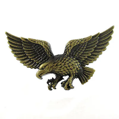 Brass Bronze Effect Eagle Belt Buckle Bird America F Yeah Fit Snap Belt • £4.39