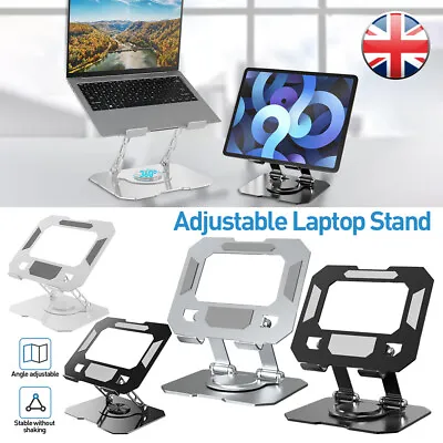 360° Portable Metal IPad Tablet IPhone Desk Stand Holder Mobile Phone Folding UK • £15.99