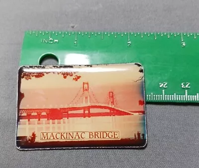 Mackinac Bridge Magnet - Michigan Souvenir Vintage Picture  • $1.16