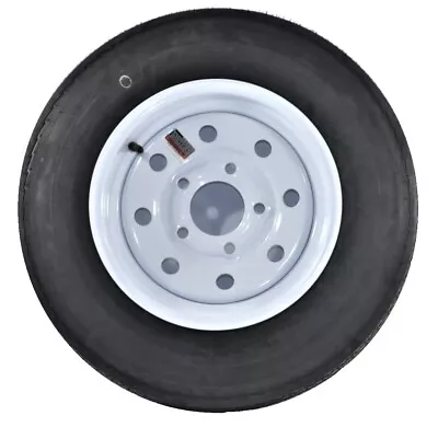 Trailer Tire And Rim 530-12 5.30-12 530X12 Load C 5 Lug White Modular Wheel • $103.97