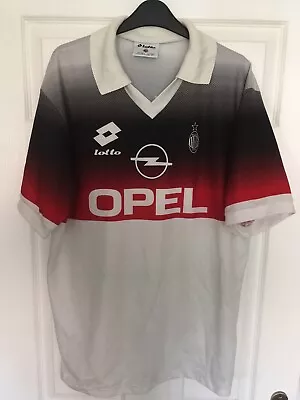 Rare AC Milan Vintage Training Football Jersey 1995/96 Size XL Italy Soccer • £59.99