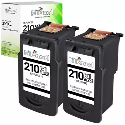 2PK PG 210-XL PG-210 XL Black Ink High Yield Cartridge PIXMA MP495 MX320 MX340 • $27.95