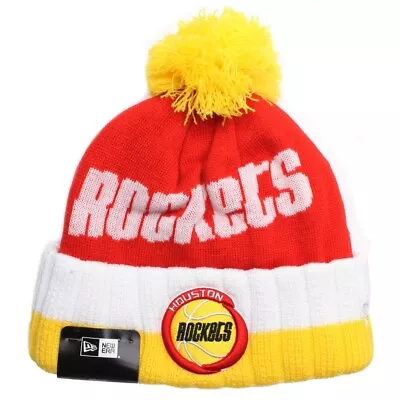 New Era Houston Rockets NBA Hardwood Classic Knit Beanie. RRP £27.99 - 60% OFF ! • £10.49