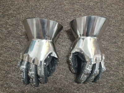 £299 • Buy Medieval Hourglass Gauntlets Stainless Steel Armour Reenactment Larp SCA