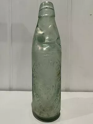 Stinchcomb& Son Bristol Powell Aqua Glass Codd Bottle  • £10