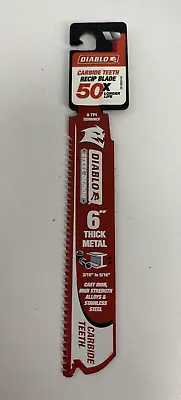 Diablo 6  Thick Metal Carbide Teeth Cutting Reciprocating Saw Blade DS0608CF • $8