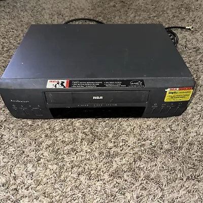 RCA VR525 4-Head VHS VCR Video Cassette Player Tested No Remote • $47.59