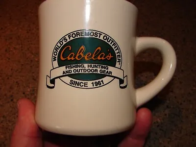 Vintage Heavy Cabela's Restaurant Ware Coffee Mug Cup Wheeling WV Nice! • $10.55