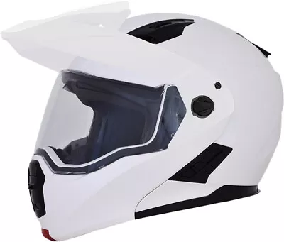AFX FX-111DS Modular Helmet Dual Sport Adventure White DOT ECE Small • $149.95