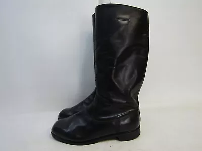 Mens Sz 8 US 27.5 CM Black Police Motorcycle Riding Boots 13.5  Shaft • $75.99