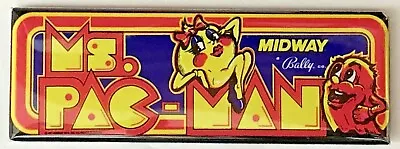 Ms. Pac-Man Arcade Game Marquee Fridge Magnet • $8.25