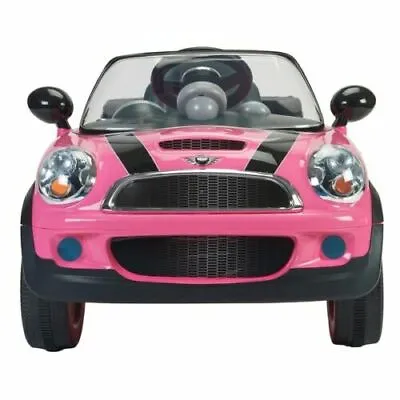 Girls Pink Mini Cooper 6V Electric Ride On Car With Remote Control Outdoor • £279.99