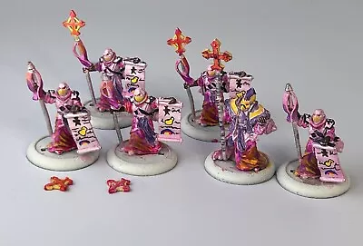 WarMachine: Protectorate Of Menoth: Painted Metal Choir Of Menoth X6 • $14