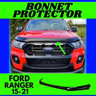 Bonnet Protector FOR Ford Ranger Hood Guard  PX 2 3 Tinted Aero Slim 2015-2021 • $82.99