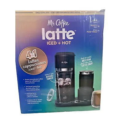 Mr. Coffee 4-in-1 Single-Serve Latte Iced And Hot Coffee Maker With Milk New • $79.98