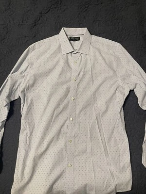 $5 • Buy Banana Republic Button Down Shirt Mens Large Blue Flex Oxford Slim