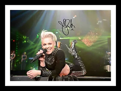 P!nk Pink Autograph Signed & Framed Photo Print • £19.99