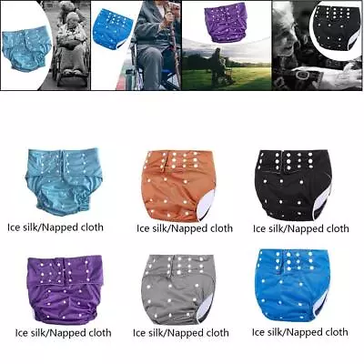 Washable PUL Adult Cloth Diaper Adult Nappy Diaper Pants For Elders Old Man • £13.06