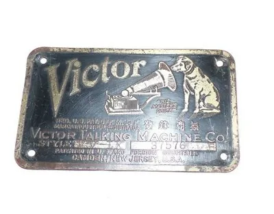 Victor Victrola Vv - Ix Disc Phonograph Id Tag • $17.50
