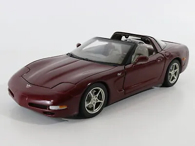 2003 Chevrolet Corvette C5 Coupe Maroon Autoart 1:18 Model Car • $130