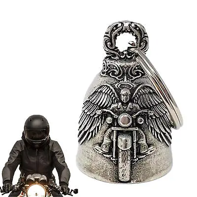 Motorcycle Biker Bell Hanger Angel Wing Biker Luck Gremlin Ride For Mens • $9.93