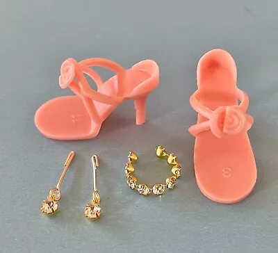 Vintage Doll Shoes & Jewelry Little Miss Revlon Coty Girl Vogue Jill Miss Ginger • $15.29