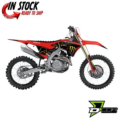 D'COR Monster Energy Slash Graphics Kit Honda CRF150R CRF 150R 2007-23 • $139.95