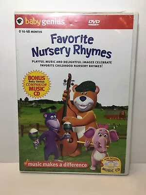 Baby Genius Favorite Nursery Rhymes Dvd 0-48 Months Dvd Only • $1.99