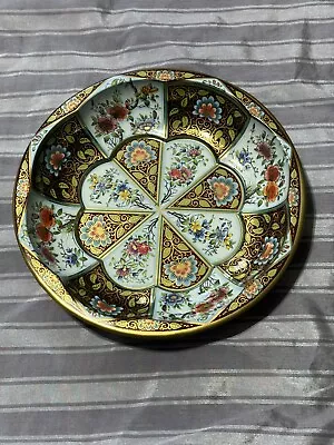 Vintage Daherdecorated Ware Paintedtin Dish1971 10 Diameter 6 Basemulticolo • $9.99