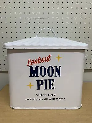 Enamel Ware Moon Pie Bread Box Vtg Style Country Kitchen Farmhouse Decor NEW • $49.99