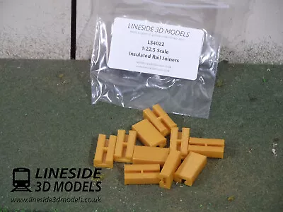 10 X G Scale Insulated Rail Joiners (LS4022) 3D Printed Garden Railway Fits LGB • £3.89