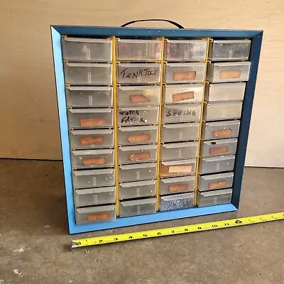 Vintage 36 Drawer Metal Akro-Mils Small Parts Storage Organizer Cabinet Bin • $38.95