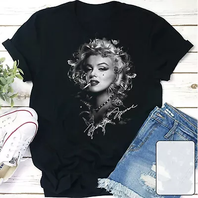 Marilyn Monroe Gift For Fans Cotton Black Shirt Unisex S-345XL - Free Shipping • $14.99