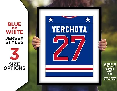 PHIL VERCHOTA Jersey Photo Art 1980 TEAM USA OLYMPIC HOCKEY 8x10 11x14 Or 16x20 • $24.95