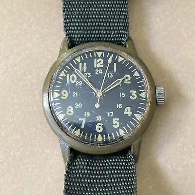  60s 70 Westclox US Army Vietnam WAR- Military Watch Hamilton StockerYale Benrus • £160