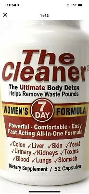 The Cleaner Women's 7 Day Formula 52 Cap Fast Free 1st Class Shipping Body Detox • $17.99