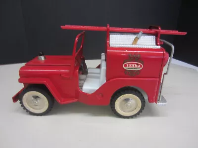 Vintage Tonka Toy FIRE JEEP #425 W/Hose And Ladder Red Very Good Condition Truck • $149.99