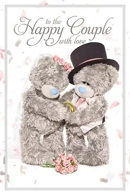 Me To You To The Happy Couple Wedding Day Card 3D Tatty Teddy • £4.99