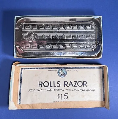 Vintage Rolls Razor Set & Built-In Strop Sheffield Original Made In England • $21