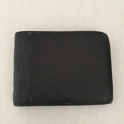 Bosca Bifold Leather Wallet Black Folded Dimensions 4.5 X3.25  • $29.99